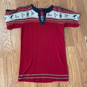 Vintage Sweater Shirt with a Native American Inspired Design Women's Small